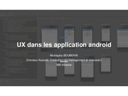 UX dans les applications android